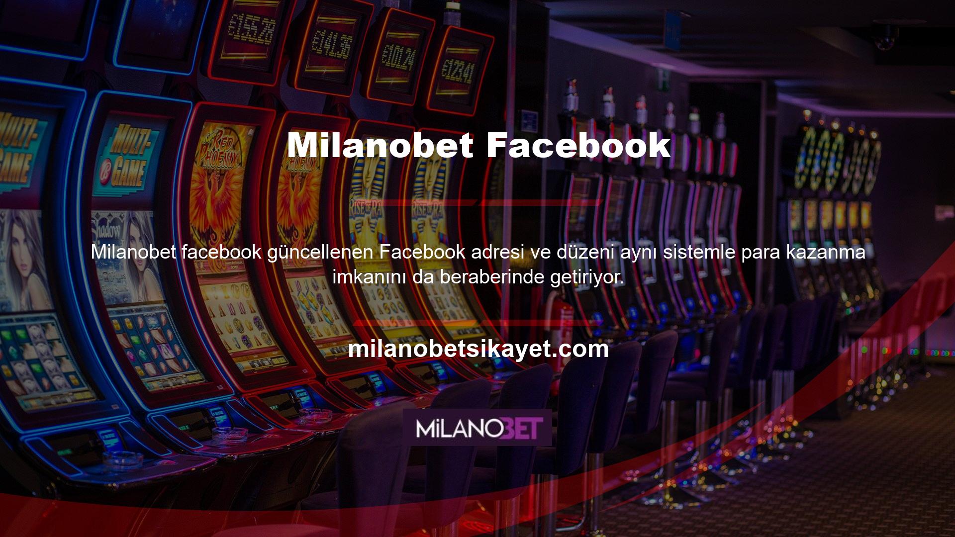Milanobet Facebook adresi, aynı sistem içerisinde para kazanabileceğiniz alemlerin kapılarını açıyor