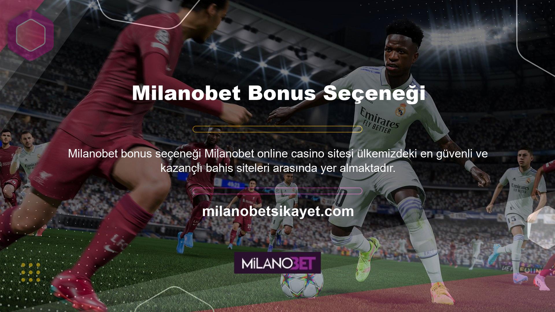 Sitede pek çok kişinin bahis oynamasına rağmen Milanobet bonus seçeneklerini kaybediyor